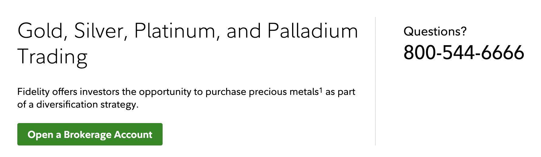 placing a metals order inside your account image