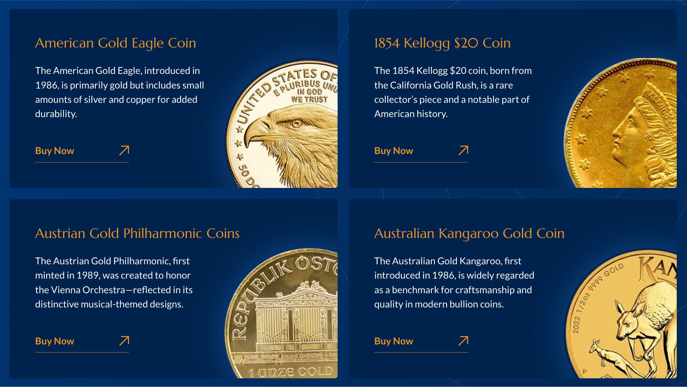 noble gold's coin and bar lineup including the royal survival packs image
