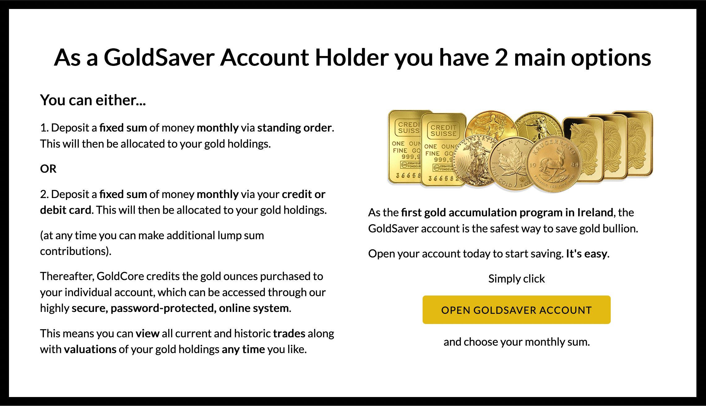 goldsaver stacking gold from $100 a month image