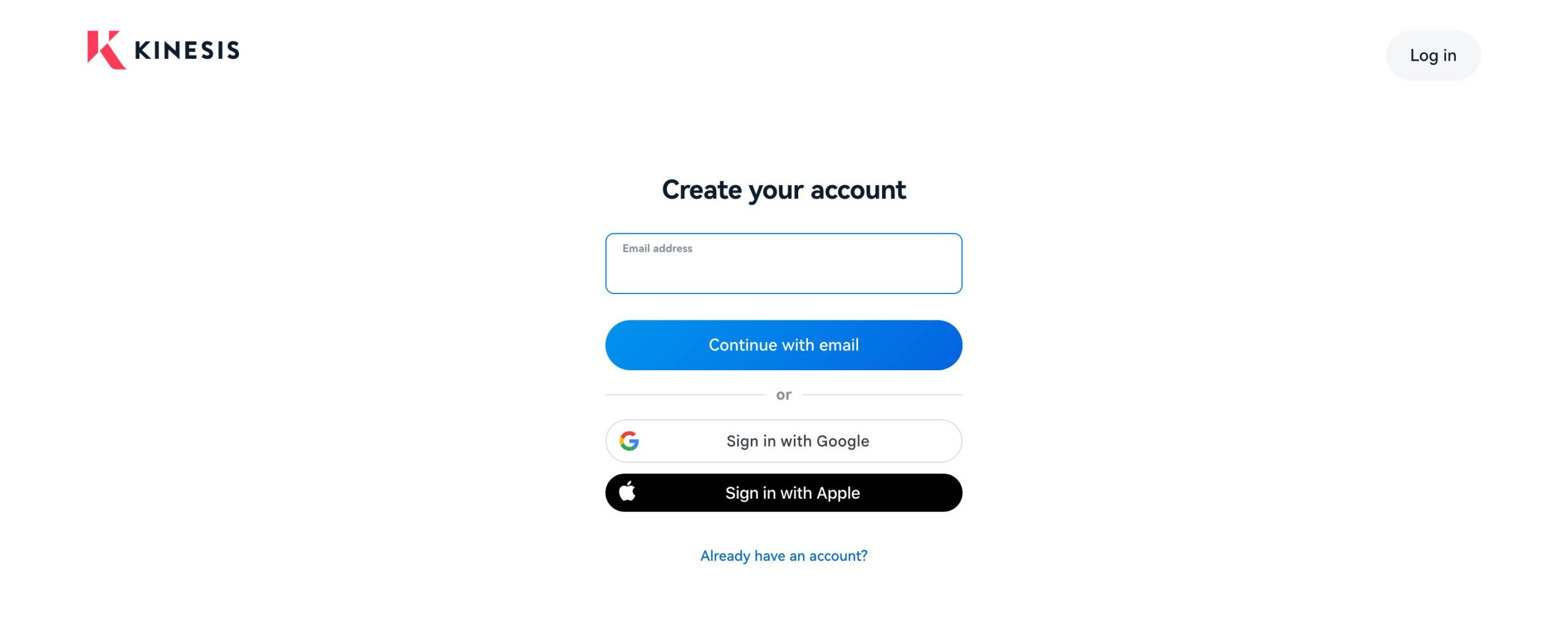 how to open a kinesis account and what to expect image